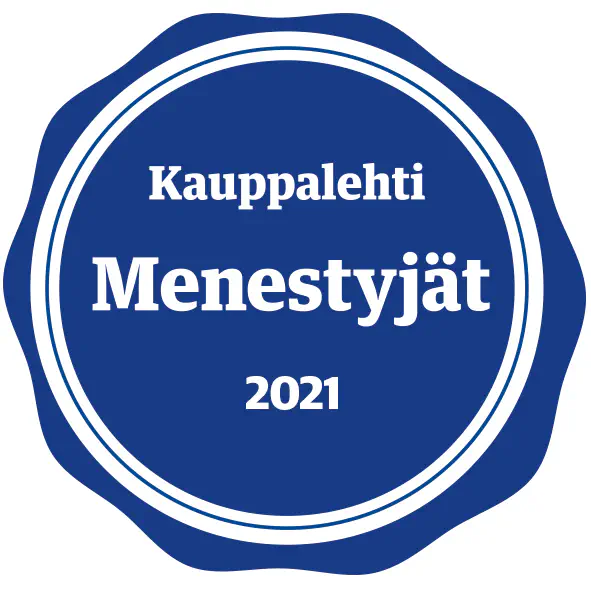 Bytecraftin taloudellinen kasvu huomioitiin nimeämisellä Kauppalehden Menestyjät 2021 -listalle.
