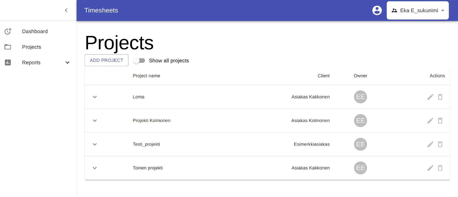 Projektit
